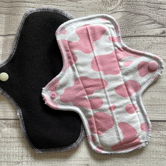 Pink Cow Print Reusable Menstrual Period Pad